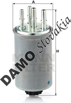 Palivový filter MANN FILTER WK 829/4