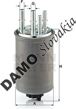 Palivový filter MANN FILTER WK 829/5