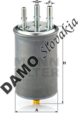 Palivový filter MANN FILTER WK 829/7