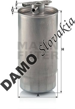 Palivový filter MANN FILTER WK 841/1