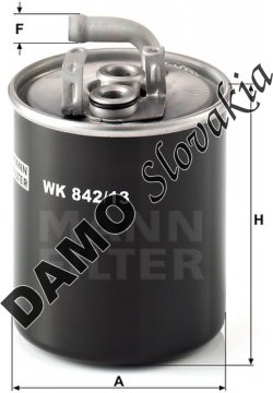 Palivový filter MANN FILTER WK 842/13