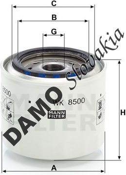 Palivový filter MANN FILTER WK 8500