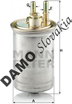 Palivový filter MANN FILTER WK 853/7