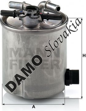 Palivový filter MANN FILTER WK 9007