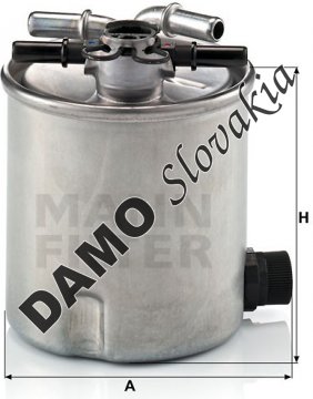 Palivový filter MANN FILTER WK 9008