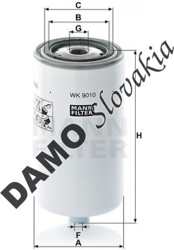 Palivový filter MANN FILTER WK 9010