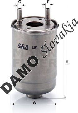 Palivový filter MANN FILTER WK 9012 x