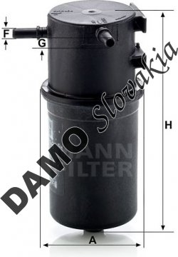 Palivový filter MANN FILTER WK 9016
