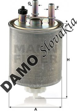 Palivový filter MANN FILTER WK 9022