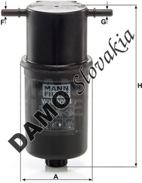 Palivový filter MANN FILTER WK 9024