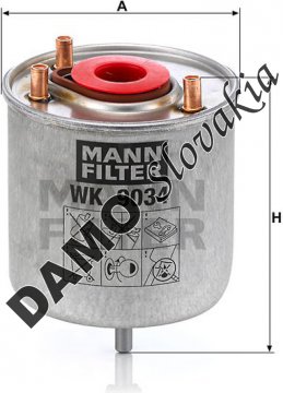 Palivový filter MANN FILTER WK 9034