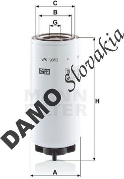Palivový filter MANN FILTER WK 9052 x