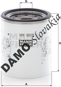 Palivový filter MANN FILTER WK 9055 z