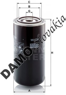 Palivový filter MANN FILTER WK 9056