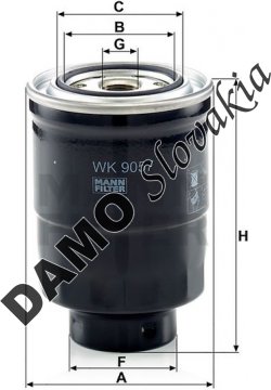 Palivový filter MANN FILTER WK 9057 z