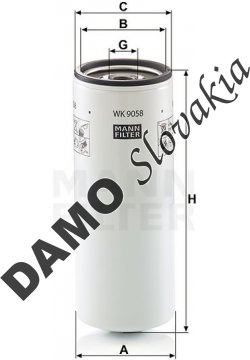 Palivový filter MANN FILTER WK 9058