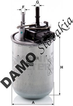 Palivový filter MANN FILTER WK 9066