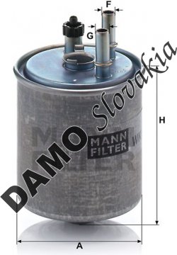 Palivový filter MANN FILTER WK 918/2 x