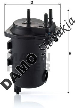 Palivový filter MANN FILTER WK 939/12 x