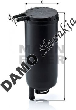 Palivový filter MANN FILTER WK 939/14 x