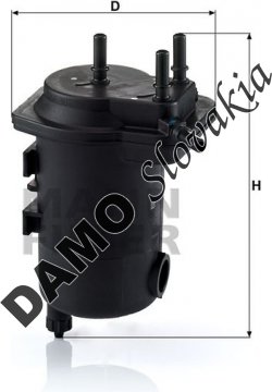 Palivový filter MANN FILTER WK 939/17 x