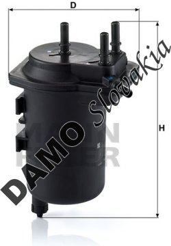 Palivový filter MANN FILTER WK 939/4