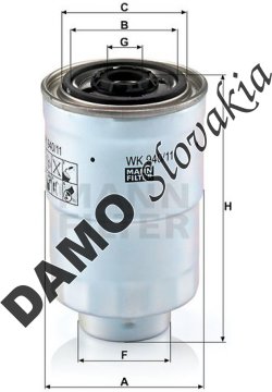 Palivový filter MANN FILTER WK 940/11 x