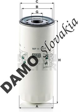 Olejový filter MANN FILTER WP 11 102/3