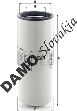Olejový filter MANN FILTER WP 12 120/1