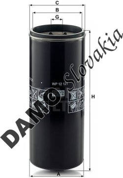 Olejový filter MANN FILTER WP 12 121
