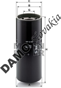 Olejový filter MANN FILTER WP 12 300