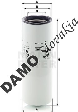 Olejový filter MANN FILTER WP 12 330