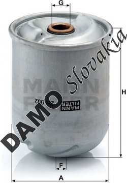 Olejový filter MANN FILTER ZR 902 x