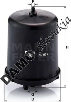 Olejový filter MANN FILTER ZR 905 z