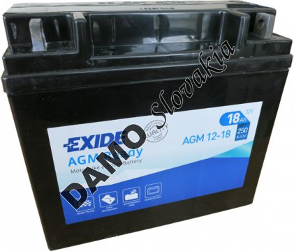 EXIDE BIKE 12V 18Ah 250A, AGM12-18
