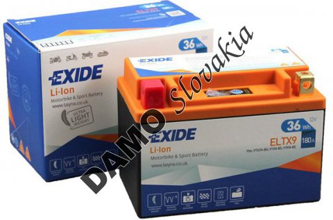 EXIDE BIKE 12V 36Wh 180A, ELTX9