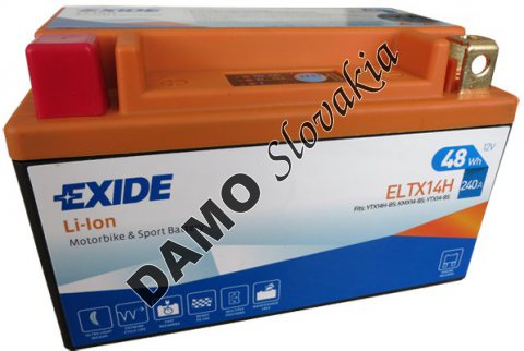 EXIDE BIKE 12V 48Wh 240A, ELTX14H