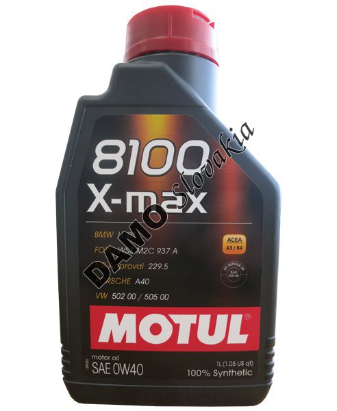 Motul X-Max 0W30 100% Synthetic Engine Oil – 1 Liter – VW 502.00/505.00, Acea A3/B4