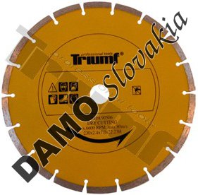 Kotúč diamantový segmentový  230 x 22,23 mm