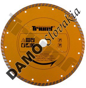 Kotúč diamantový segmentový TURBO 230 x 22,23 mm