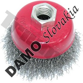 Kotúč drôtený hrncový, M14x2, vlnitý drôt 0,3 mm Ø 100 mm