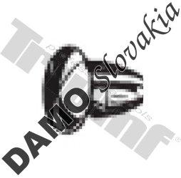 Zatláčacia klipsa 6,5 x 15,0 mm