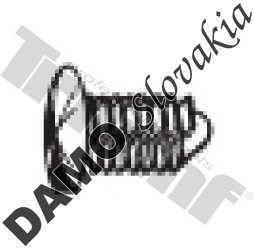 Zatláčacia klipsa 6,5 x 17,5 mm