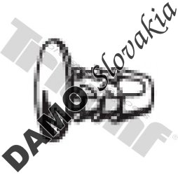Zatláčacia klipsa 6,5 x 14,5 mm