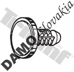 Zatláčacia klipsa 6,5 x 19,5 mm