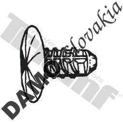 Zatláčacia klipsa 6,5 x 18,5 mm