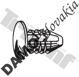 Zatláčacia klipsa 8,0 x 19,0 mm