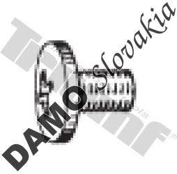 Skrutka M 6 x 10 mm plochá PH
