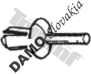 Klipsa s roztláčacím driekom 3,5 x 8,2 mm