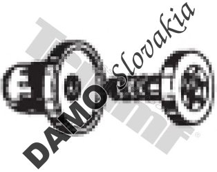 Klipsa so závrtnou skrutkou 6,2 x 12,0 mm